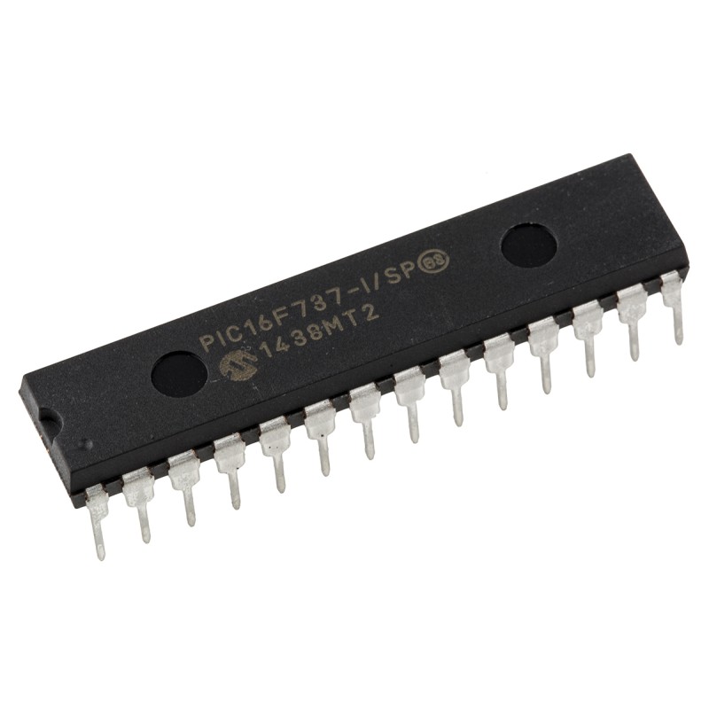 1 pcs - Microchip PIC16F737-I/SP, 8bit PIC Microcontroller, PIC16F, 20MHz, 4K Flash, 28-Pin SPDIP