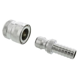 1 pcs - Nito Hose Connector, Straight Coupling Set, BSP 1/2in 1/2in ID, 25 bar