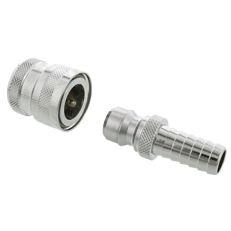 1 pcs - Nito Hose Connector, Straight Coupling Set, BSP 1/2in 1/2in ID, 25 bar