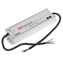 1 pcs - MEAN WELL Switching Power Supply, HEP-240-48A, 48V dc, 5A, 240W, 1 Output, 127 - 431 V dc, 90 - 305 V ac