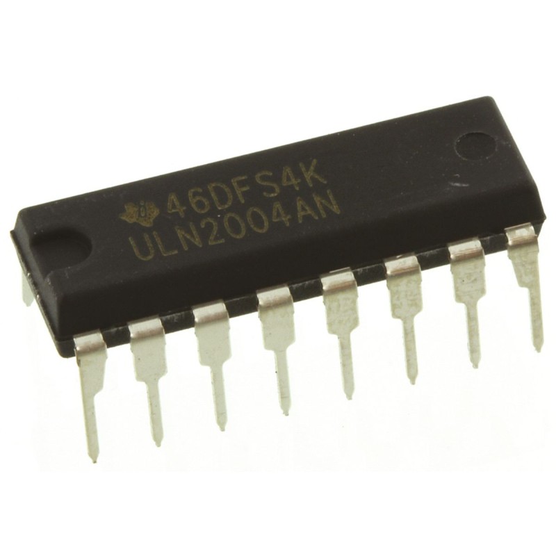 1 pcs - Texas Instruments ULN2004AN, 7-element NPN Darlington Transistor, 500 mA 50 V, 16-Pin PDIP