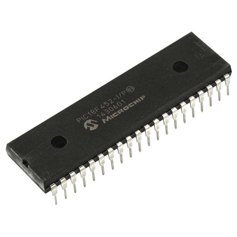 1 pcs - Microchip PIC18F452-I/P, 8bit PIC Microcontroller, PIC18F, 40MHz, 32 kB Flash, 40-Pin PDIP