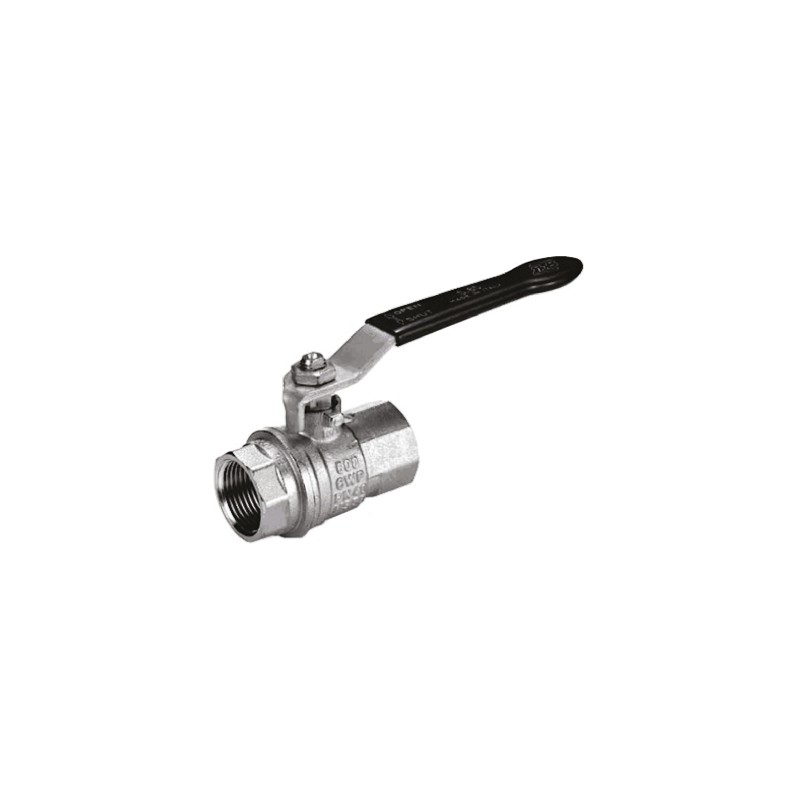 1 pcs - RS PRO Brass Full Bore, 2 Way, Ball Valve, BSPP 1/2in, 40 - 30bar Operating Pressure