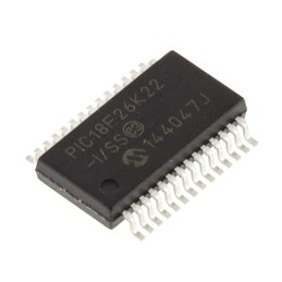 1 pcs - Microchip PIC18F26K22-I/SS, 8bit PIC Microcontroller, PIC18F, 64MHz, 64 kB Flash, 28-Pin SSOP