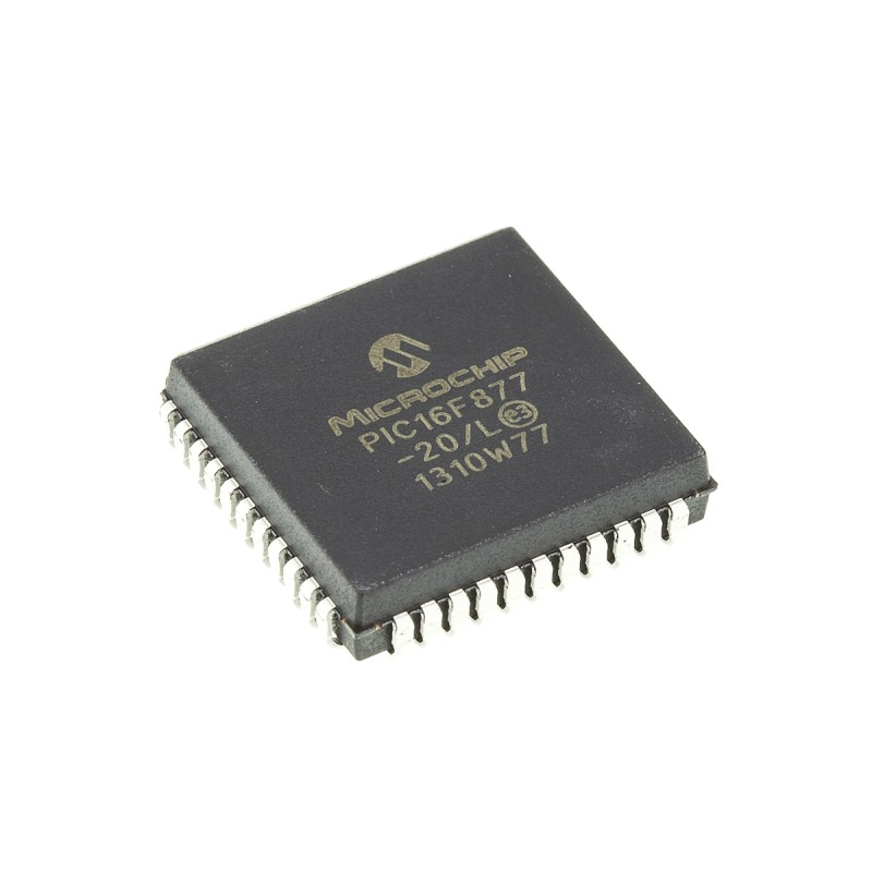 1 pcs - Microchip PIC16F877-20/L, 8bit PIC Microcontroller, PIC16F, 20MHz, 256 x 8 words, 8K x 14 words Flash, 44-Pin PLCC