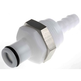 1 pcs - Colder Products Hose Connector, Straight Hose Tail Coupling 1/4in ID, 8.3 bar