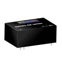 1 pcs - Recom Switching Power Supply, RAC03-12SGA, 12V dc, 250mA, 3W, 1 Output, 85 - 305V ac Input Voltage