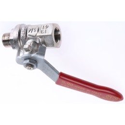 1 pcs - RS PRO Brass Full Bore, 2 Way, Ball Valve, BSPP 6.35mm, 40 - 30bar Operating Pressure