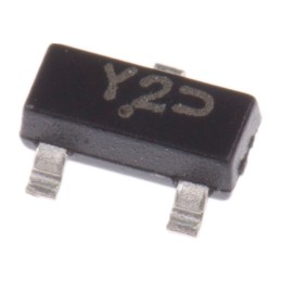 1 pcs - onsemi, 12V Zener Diode 5% 300 mW SMT 3-Pin SOT-23