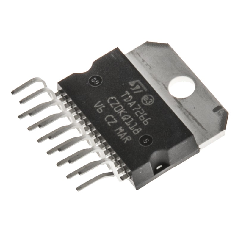 1 pcs - STMicroelectronics,7W, 15-Pin MULTIWATT V TDA7266