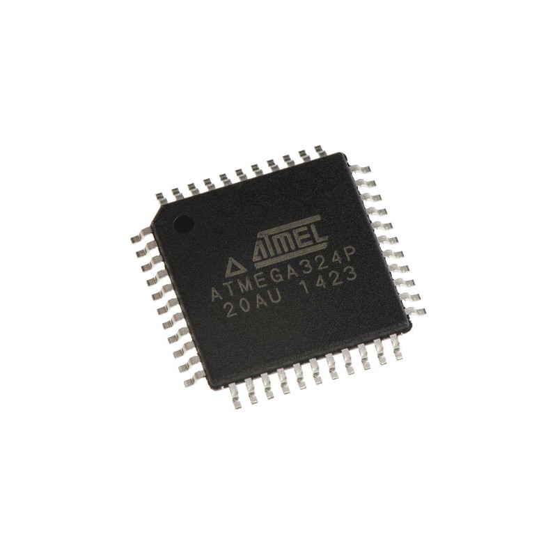 1 pcs - Microchip ATMEGA324P-20AU, 8bit AVR Microcontroller, ATmega, 20MHz, 32 kB Flash, 44-Pin TQFP