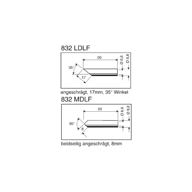 1 pcs - Ersa 17 mm Hoof Soldering Iron Tip for use with Power Tool