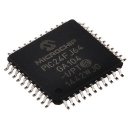 1 pcs - Microchip PIC24FJ64GA104-I/PT, 16bit PIC Microcontroller, PIC24FJ, 32MHz, 64 kB Flash, 44-Pin TQFP