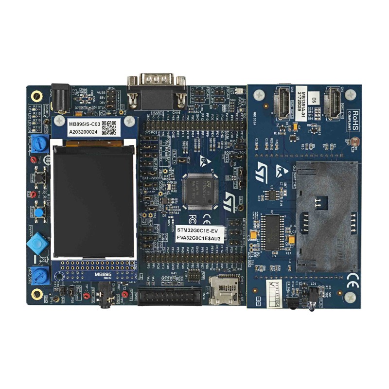 1 pcs - STMicroelectronics Evaluation board with STM32G0C1VE MCU Evaluation Board STM32G0C1E-EV