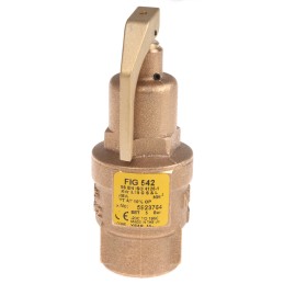 1 pcs - 8888 5bar Pressure Relief Valve With Female BSP 1 in BSP Female Connection and a BSP 1 Exhaust Port