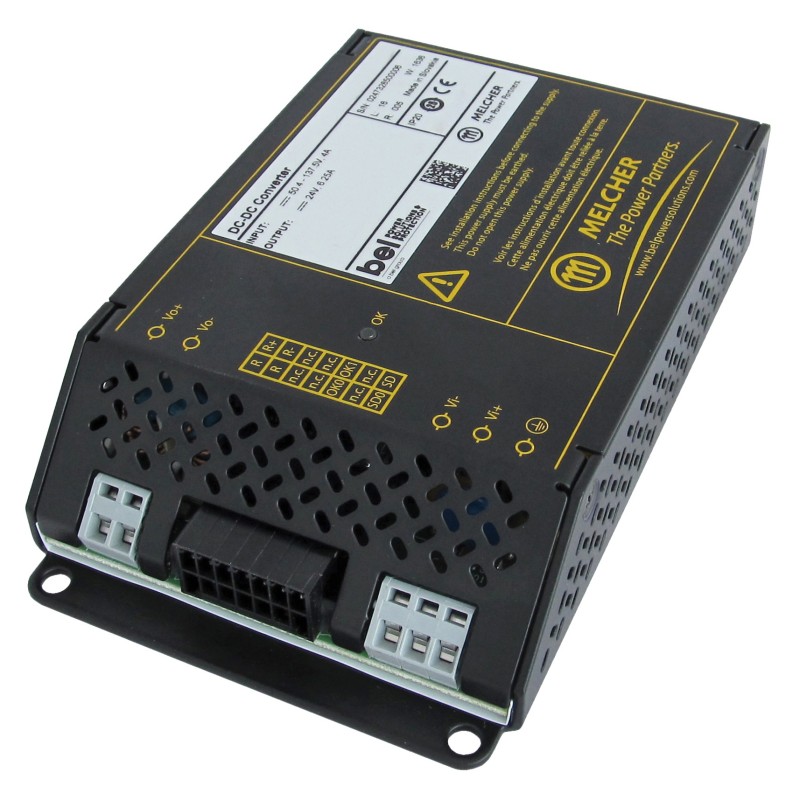 1 pcs - BEL POWER SOLUTIONS INC RCM150 DC-DC Converter, 12V dc/ 12.5A Output, 50.4 - 137.5 V dc Input, 150W, Chassis