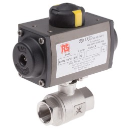 1 pcs - RS PRO Ball type Pneumatic Actuated Valve, BSP 3/4in, 1000 psi