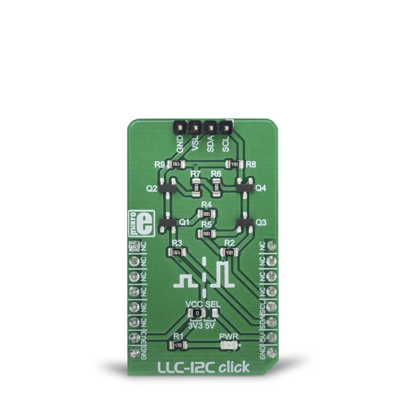 1 pcs - MikroElektronika MIKROE-3276, LLC-I2C Click Development Board