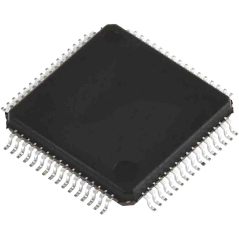 1 pcs - Renesas Electronics R5F52106BDFM30, 32bit RX Microcontroller, RX210, 50MHz, 256 kB Flash, 64-Pin LQFP