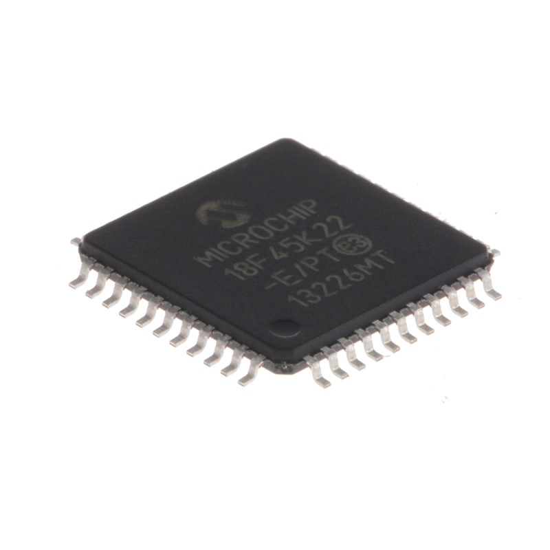 1 pcs - Microchip PIC18F45K22-E/PT, 8bit PIC Microcontroller, PIC18F, 16MHz, 32.768 kB, 256 B Flash, 44-Pin TQFP