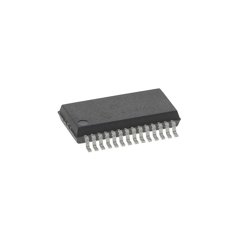 1 pcs - Microchip PIC18F25K22-I/SS, 8bit PIC Microcontroller, PIC18F, 16MHz, 32.768 kB, 256 B Flash, 28-Pin SSOP