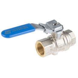 1 pcs - RS PRO Brass Full Bore, 2 Way, Ball Valve, BSP 1/2in, 14bar Operating Pressure