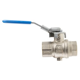1 pcs - RS PRO Brass Full Bore, 2 Way, Ball Valve, BSP 1/2in, 14bar Operating Pressure