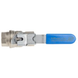 1 pcs - RS PRO Brass Full Bore, 2 Way, Ball Valve, BSP 1/2in, 14bar Operating Pressure