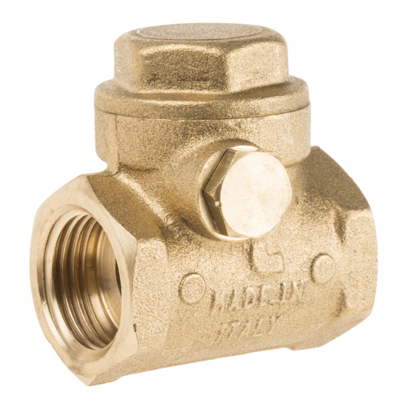 1 pcs - RS PRO Brass Single Check Valve, BSP 1/2in, 16 bar