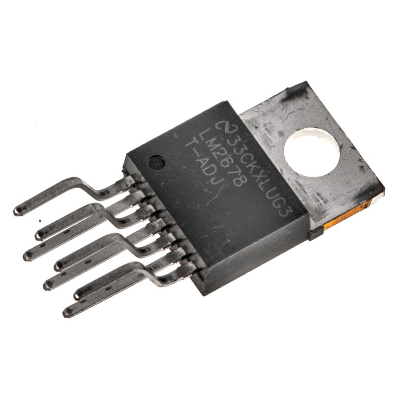 1 pcs - Texas Instruments, LM2678T-ADJ/NOPB Step-Down Switching Regulator, 1-Channel 5A Adjustable 7-Pin, TO-220