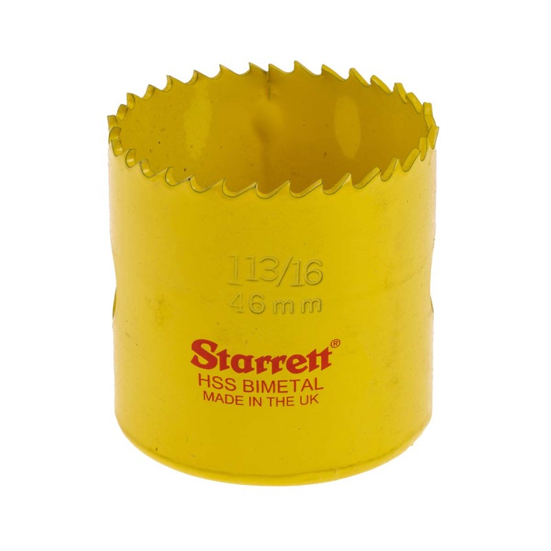 1 pcs - Starrett HSS 46mm Hole Saw