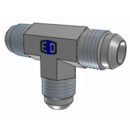 1 pcs - Parker Hydraulic Union Tee Compression Tube Fitting UNF 9/16-18 Male to UNF 9/16-18, 6JMTXS