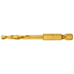1 pcs - DeWALT DT50 Series Titanium Twist Drill Bit, 3mm Diameter, 65 mm Overall