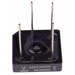 1 pcs - Vishay Bridge Rectifier, 25A, 800V, 4-Pin