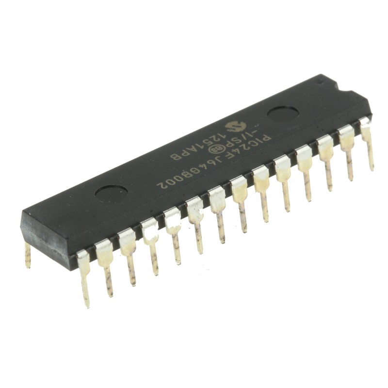 1 pcs - Microchip PIC24FJ64GB002-I/SP, 16bit PIC Microcontroller, PIC24FJ, 32MHz, 64 kB Flash, 28-Pin SPDIP