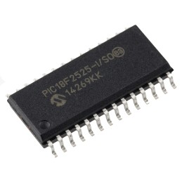 1 pcs - Microchip PIC18F2525-I/SO, 8bit PIC Microcontroller, PIC18F, 40MHz, 1.024 kB, 48 kB Flash, 28-Pin SOIC