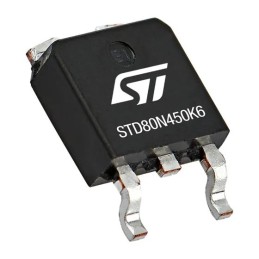 1 pcs - N-Channel MOSFET, 10 A, 800 V Tape and Reel STMicroelectronics STD80N450K6