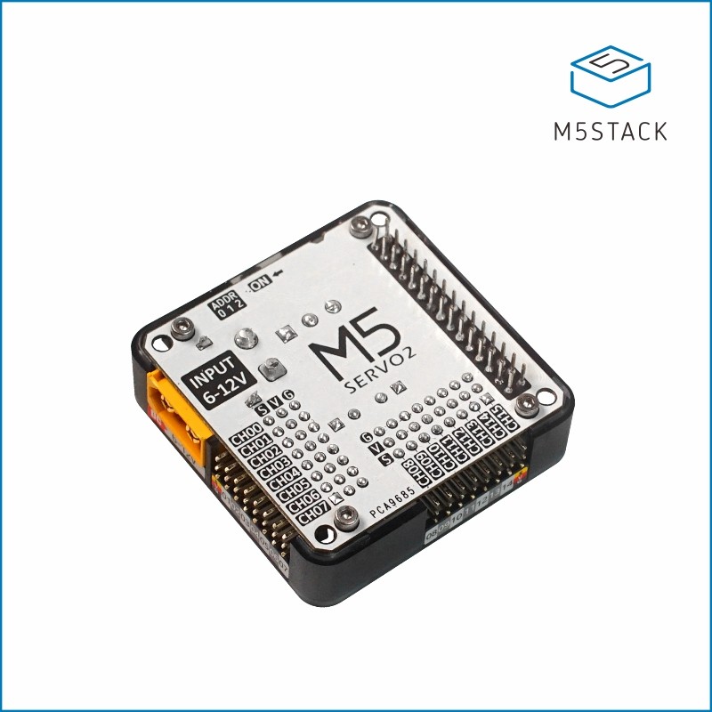 1 pcs - M5Stack SERVO2 Module 16 Channels - 13.2 Motor Driver for PCS9685, SY8368AQQC for M5 Core, M5StickC, M5StickV