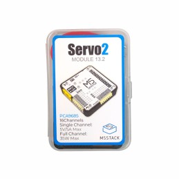 1 pcs - M5Stack SERVO2 Module 16 Channels - 13.2 Motor Driver for PCS9685, SY8368AQQC for M5 Core, M5StickC, M5StickV