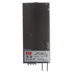 1 pcs - MEAN WELL Switching Power Supply, RSP-1500-12, 12V dc, 125A, 1.5kW, 1 Output, 127 - 370 V dc, 90 - 264 V