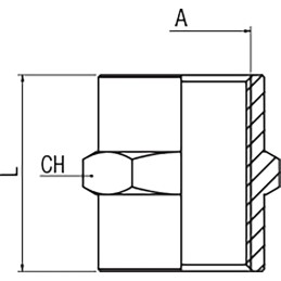 10 pcs - RS PRO Fitting Fitting 1/4in