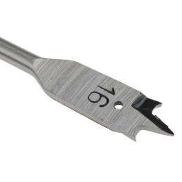 1 pcs - RS PRO Chrome Vanadium Steel Flat Wood Drill Bit, 16mm Diameter, 152.4 mm Overall