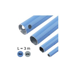 10 pcs - Transair 16 Bar Blue Aluminium Compressed Air Pipe, 16.5mm outer diameter, 3m