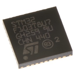 1 pcs - STMicroelectronics STM32F103T8U7, 32bit ARM Cortex M3 Microcontroller, STM32F1, 72MHz, 64 kB Flash, 36-Pin VFQFPN