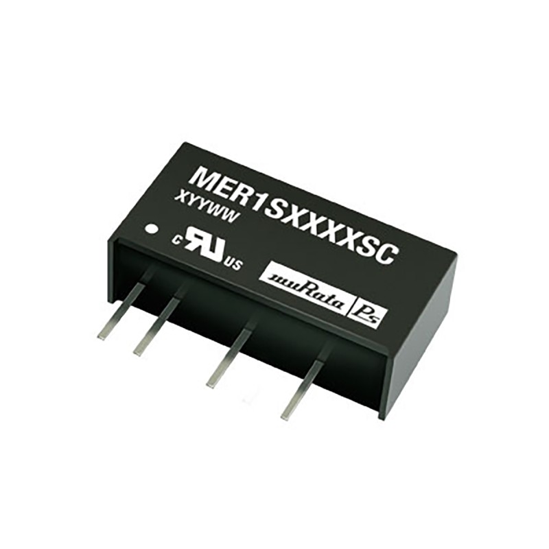 1 pcs - Murata Power Solutions MER1 DC-DC Converter, 5V dc/ 200mA Output, 4.5 - 5.5 V dc Input, 1W, Through Hole, +85°C