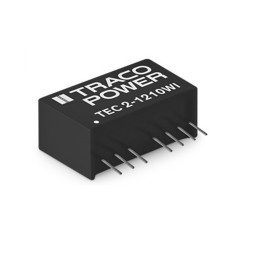 1 pcs - TRACOPOWER TEC 2WI DC-DC Converter, 5V dc/ 400mA Output, 4.5 - 18 V dc Input, 2W, Through Hole, +93°C Max Temp