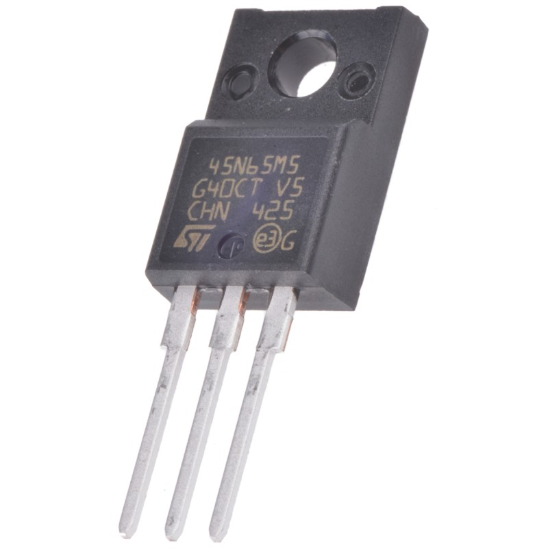 1 pcs - N-Channel MOSFET, 35 A, 710 V, 3-Pin TO-220FP STMicroelectronics STF45N65M5