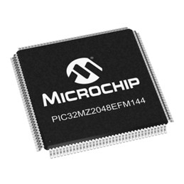 1 pcs - Microchip PIC32MZ2048EFM144-I/PH, 32bit MIPS® MicroAptiv™ Microcontroller, PIC32MZ, 200MHz, 160 (Boot Flash) kB, 2.048