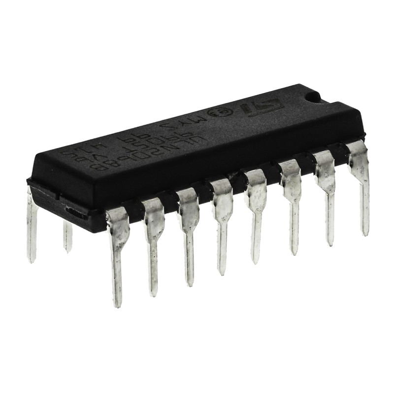 1 pcs - STMicroelectronics ULN2068B Quad NPN Darlington Transistor, 1.75 A 50 V, 16-Pin PDIP