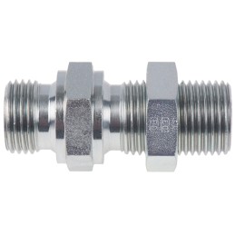 2 pcs - Parker Hydraulic Straight Threaded Adaptor G 1/2 to G 1/2 Male, 8WMK4WL4NMS